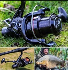 Angelrolle 7000 Freilauf Wels Karpfen Meeresangeln 13+1BB 24kg Drag Trolling