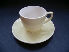 Melitta Minden Pastell Gelb Kaffeetasse mit Untertasse keine Beschädigungen