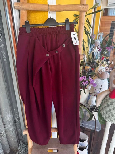 Burgundy wickelhose - ,