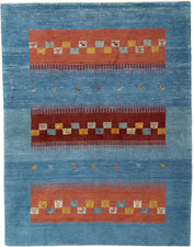Perserteppich Gabbeh Loribaft 201 x 158 cm Orientteppich Top Zustand