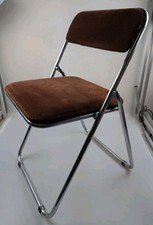 Vintage Camel China Klappstuhl Kordbezug Chromgestell 70er Jahre 