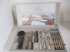 WMF IMPRESSION AMBIENTE BESTECK 24-TEILIG EDELSTAHL POLIERT DEKOR VERGOLDET