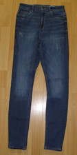 5 Pocket Jeans Hose lang blau Gr. W 28 L 32 Skinny Esprit High Waist zerrissen