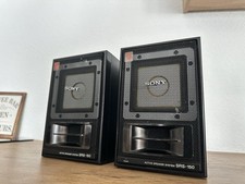Sony SRS-150 Active Speaker System Vintage Aktiv-Lautsprecher Made In Japan Paar