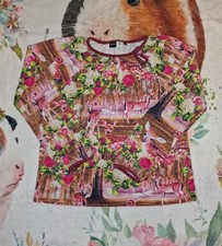 Molo Langarmshirt "Blumen Rehe