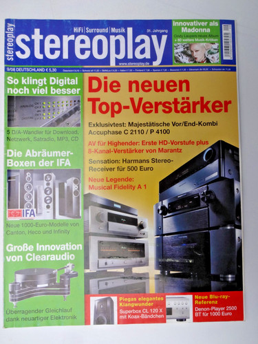 Stereoplay clearaudio - stereoplay, 9/08,clearaudio
