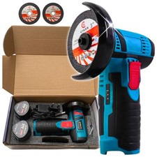 Akku Winkelschleifer 12V mini Trennschleifer Schleifmaschine 19500 rpm +2 Akku