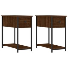 Nachttische 2 Stk. Braun