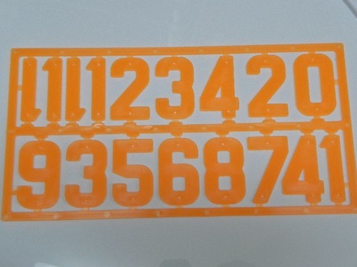 Ziffern set 42mm - ziffern-set, 42mm,orange