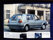 VW Golf 2 Prospekt 1.1985 mit Golf C, CL, GL, GTD, Carat, GTI