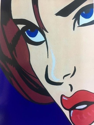 Acryl bild handgemalt - acryl,