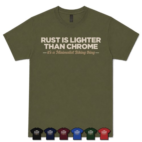 Rust lighter than chrome - is,