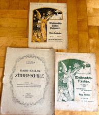 Zitherschule Darr Keller + Zither Noten SEHR ALT