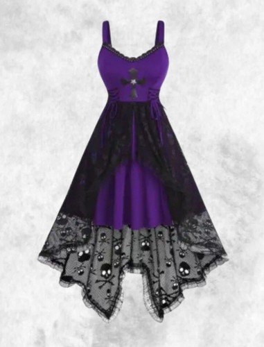 Neu schwarz lila - schwarz/lila, gothic