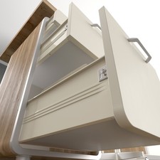 Komplettset Metallbox Schubladensystem weiß Schublade Schubkasten Schubkästen