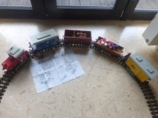 Playmobil 4050 Diesellok +4102+4104+4100+4110 div. orig. Figuren,Bauplan,Zubehör