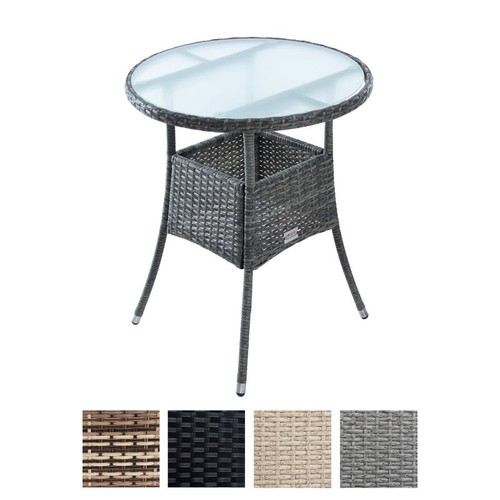 Polyrattan beistelltisch - polyrattan,