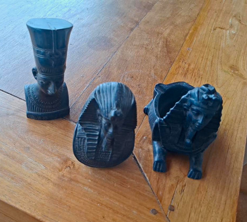 ägyptische deko figuren - 3x,
