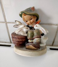 GOEBEL HUMMEL Figur - HUM 58/0 - 73 + schwarze "1" HASENVATER - Porzellan Figur