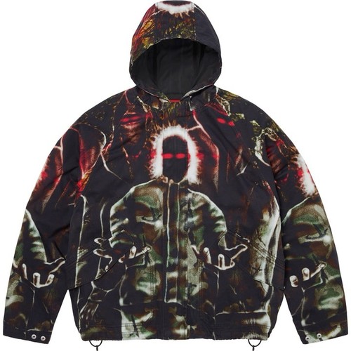 Supreme hoodie raglan jacket - supreme,