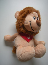 Plüschtier - Löwe mit Halstuch "Sparkasse" - 19 cm Stofftier - wie neu!