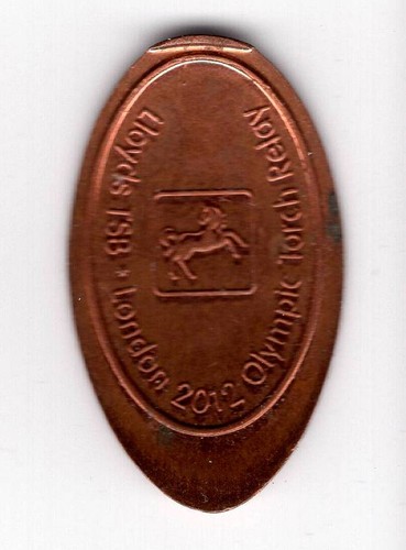 Elongated coin england - elongated,