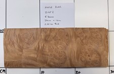 Ahorn Maserfurnier. 8 Blatt @290 mm x 110 mm x 0,55 mm Intarsien ZMP2