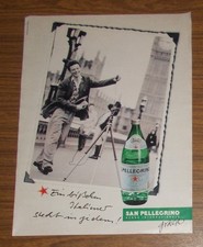 Seltene Werbung SAN PELLEGRINO Mineralwasser - Ein bißchen Italien Big Ben 1993