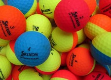 50 bunte Srixon Q- Star Tour Divide Golfbälle / Lakeballs im Mix AAAA bis AAA