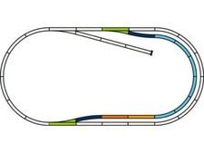 PIKO 55321 A-Gleis mit Bettung, Gleis-Set C, Spur H0