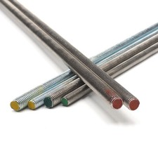 Gewindestangen verzinkt 8.8 Edelstahl A2 A4 DIN 975 976 Gewindebolzen 1m Meter