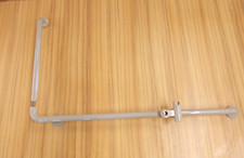 HEWI Winkelgriff mit Brausehalter Serie 801 1150x660 mm in Felsgrau