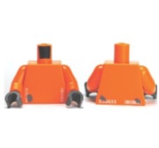 LEGO® Teil 973pb0752c01 - Torso Alien mit '245633' und Barcode Muster