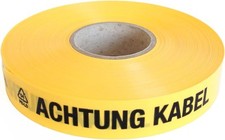 Trassenwarnband Achtung Kabel 75m Trassenband Warnband Trassierband Erdkabel