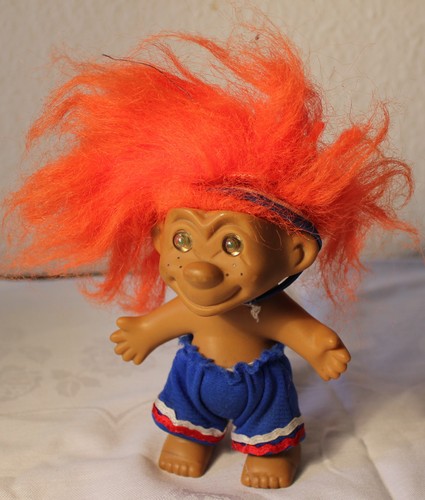 Ddr troll mit roten haaren - roten, 14