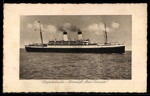 Passagierschiff monte - ak,