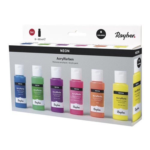 Acrylfarben set neon à - acrylfarben, 6x