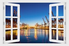 Wandtattoo Hamburg Hafen mit