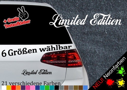 Limited edition aufkleber - limited,