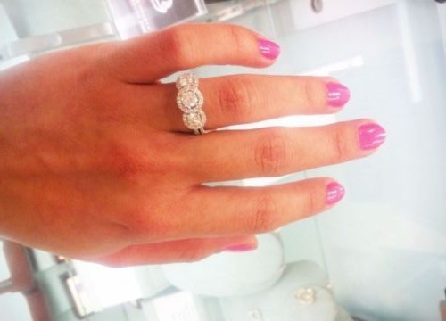 Drei diamanten kt - 2,50,