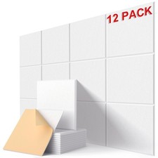 12 Stück Akustik Wandpaneel Studio Schallschutz Akustikplatten Selbstklebend