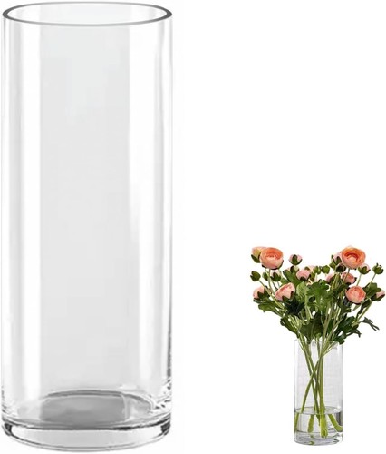 Glas blumenvase zylinder 30cm - blumenvase,
