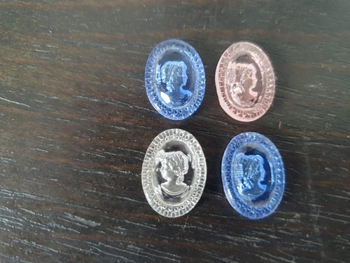 Schmuckbesatz glasminiatur - schmuckbesatz,