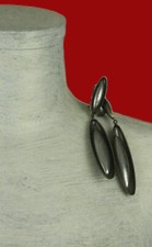 Konplott Clips silber bronze "Ovaly" Länge 12,5cm sehr leicht neu