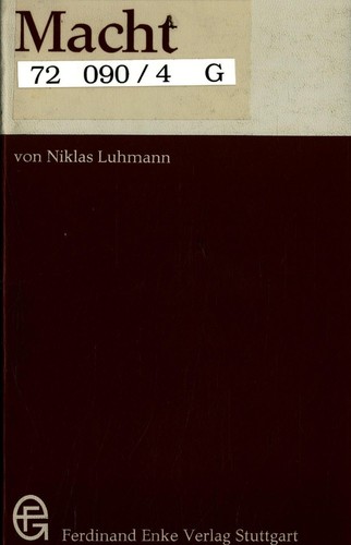 Macht luhmann niklas - macht, luhmann,