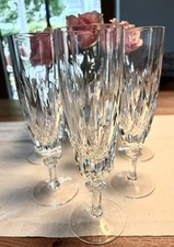 6  x Spiegelau Sektgläser Champagner Gläser Bleikristall geschliffen neuw.