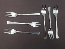 Wilkens Caribic - 6 Kuchengabeln - 90er versilbert