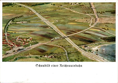 Auto autobahn schaubild - ak,