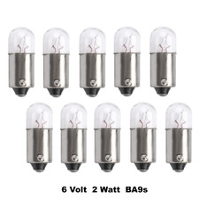 10 Stück 6V 2W BA9s Tachoglühbirne Glühlampen Glühbirne Kugellampe   B31w