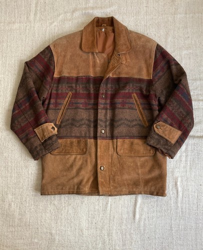 Vintage western suede - &, wool